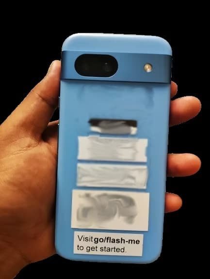 Back of a Google Pixel 8a, September 2023 leak